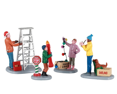 GETTING READY TO DECORATE, SET OF 4 12030-AA