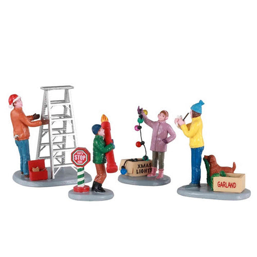 GETTING READY TO DECORATE, SET OF 4 12030-AA