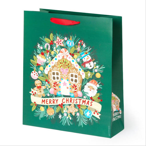 GIFT BAG - LARGE - GINGERBREAD HOUSE