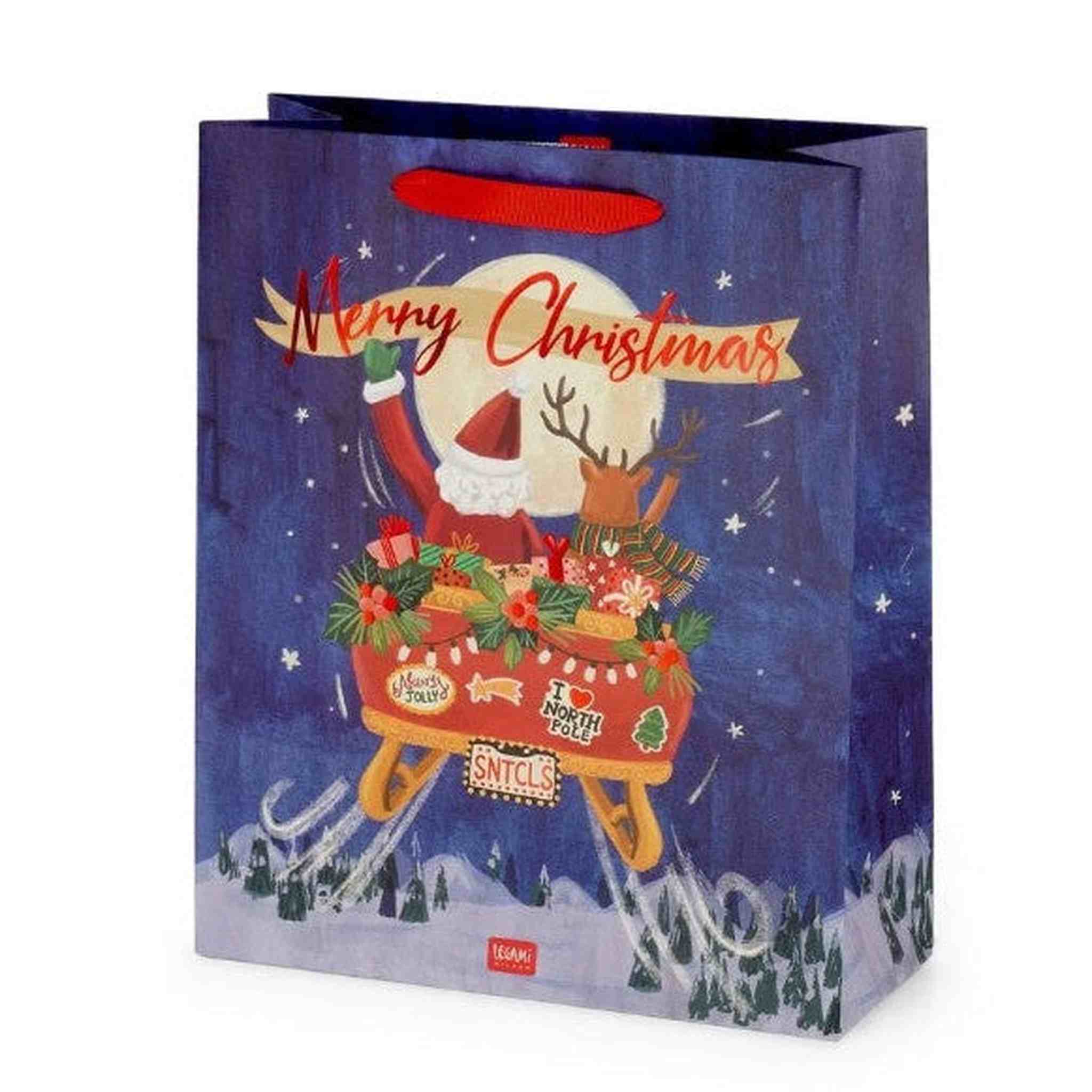GIFT BAG - LARGE - SLEIGH