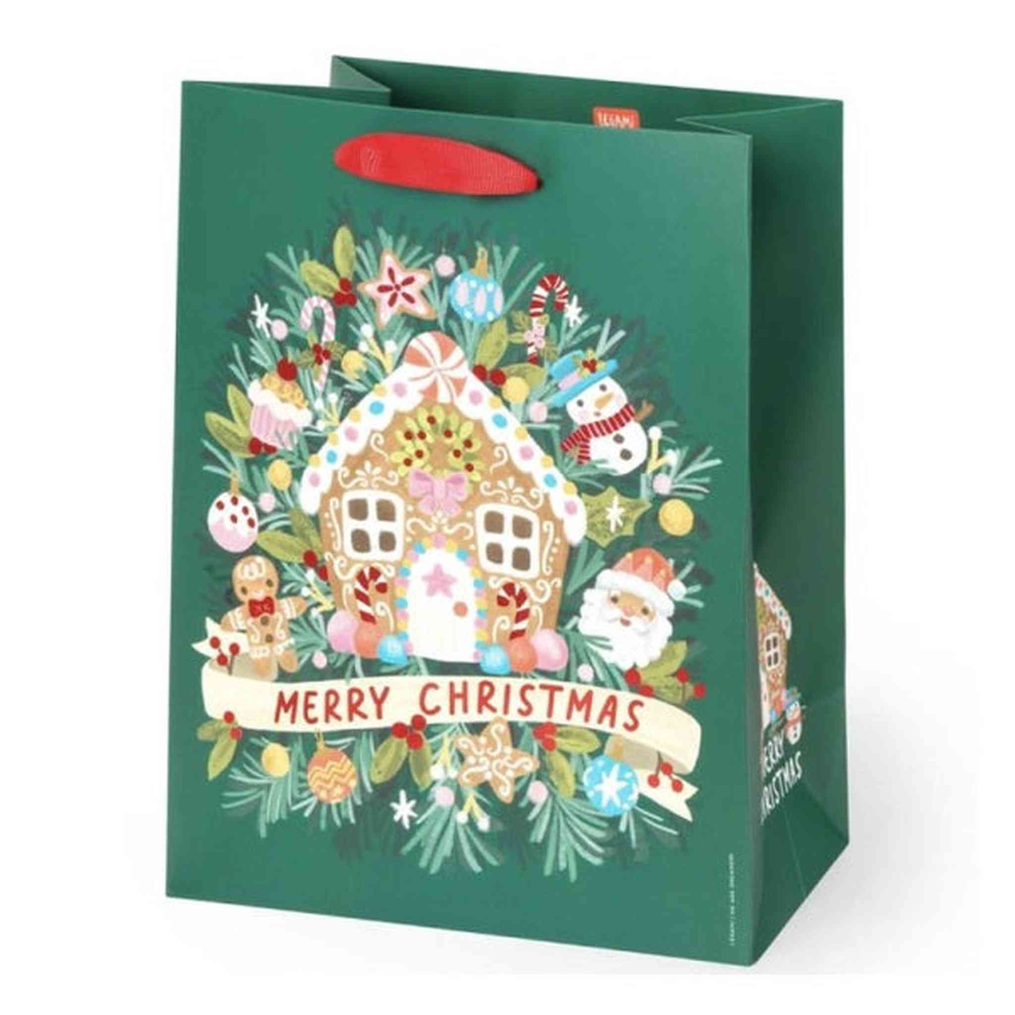 GIFT BAG - MEDIUM - GINGERBREAD HOUSE