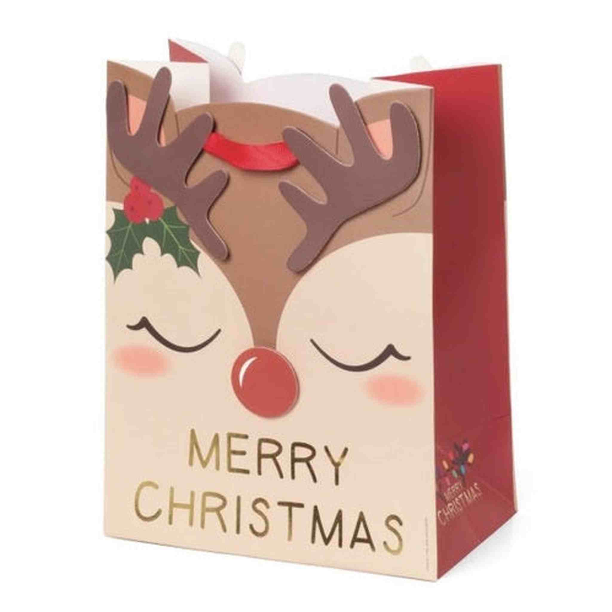 GIFT BAG - MEDIUM - REINDEER