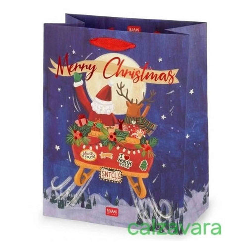 GIFT BAG - MEDIUM - SLEIGH