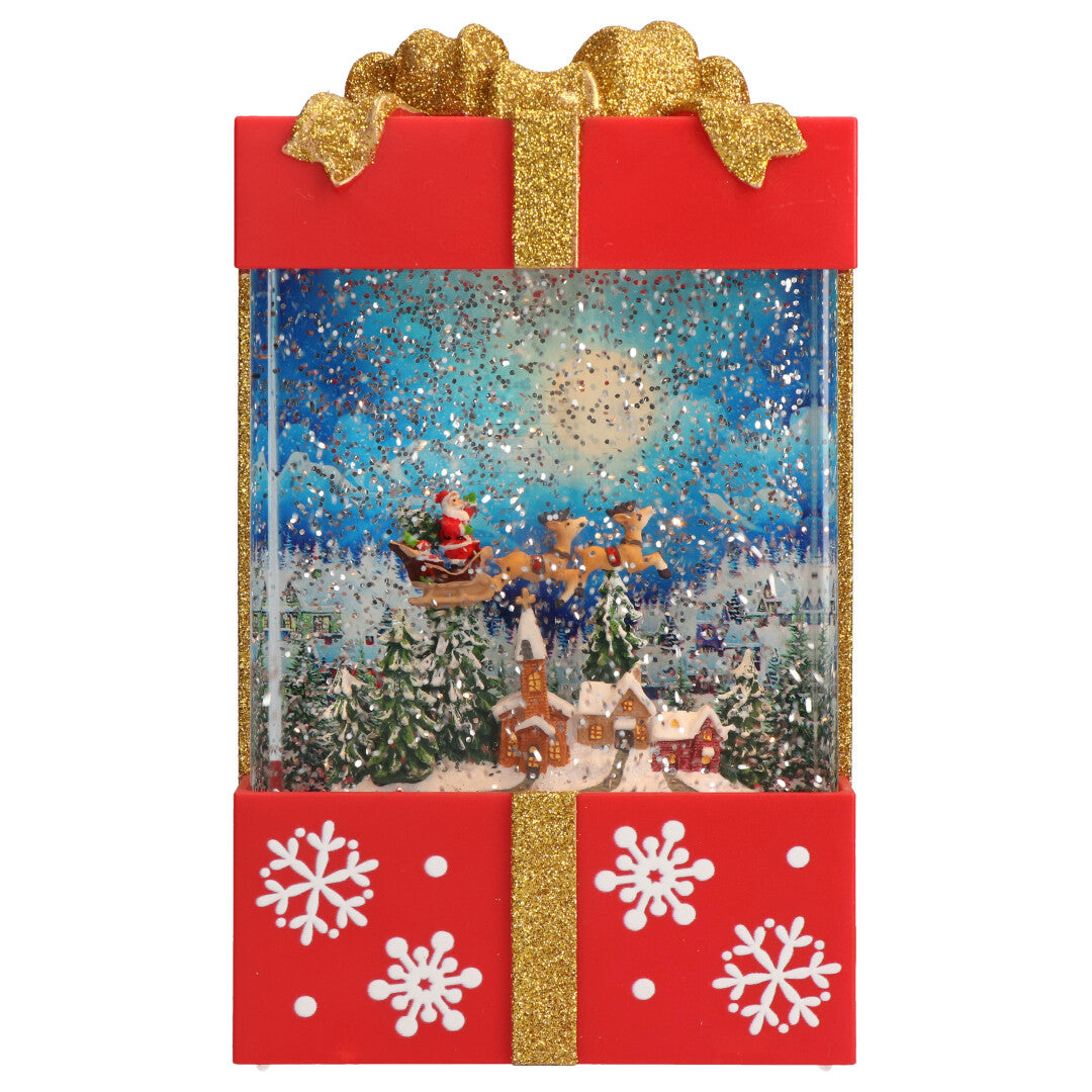 Gift box water spinning Multicolor-B/O-LED-13x7,5x21cm