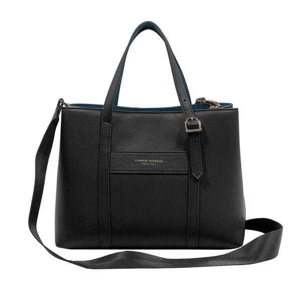 CAMPO MARZIO - ALEXA HAND BAG ZIP BLACK