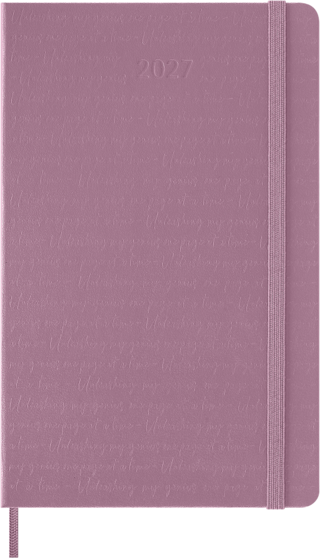 Moleskine Agenda Giornaliera 2027 12 Mesi Large Copertina Rigida Majestic Pink