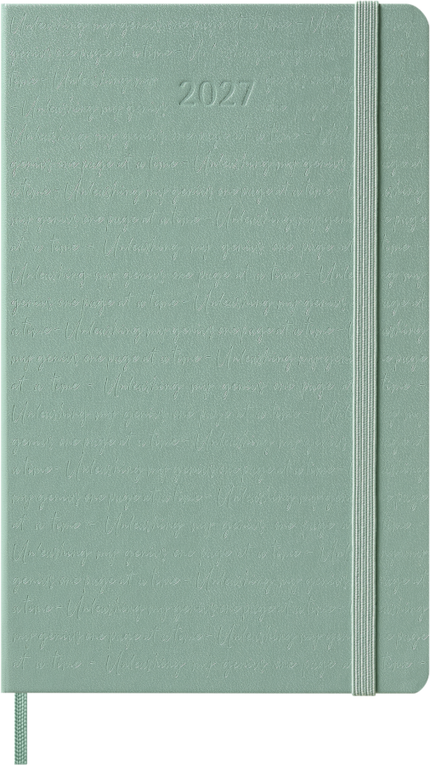 Moleskine Agenda Settimanale 2027 12 Mesi Large Copertina Rigida Sage Green