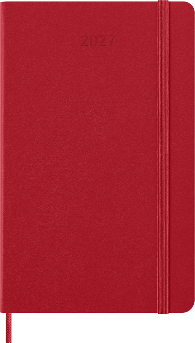 Moleskine Agenda Giornaliera 2027 12 Mesi Large Copertina Rigida Scarlet Red