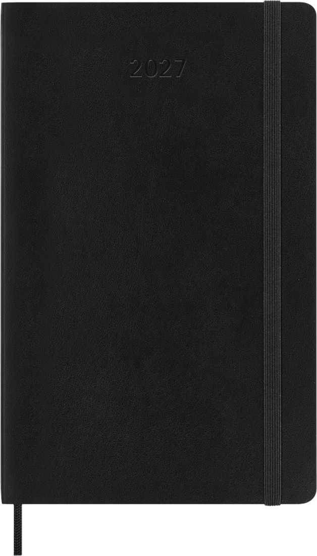 Moleskine Agenda Giornaliera 2027 12 Mesi Large Copertina Morbida Nera