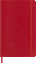 Moleskine Agenda Giornaliera 2027 12 Mesi Large Copertina Morbida Scarlet Red