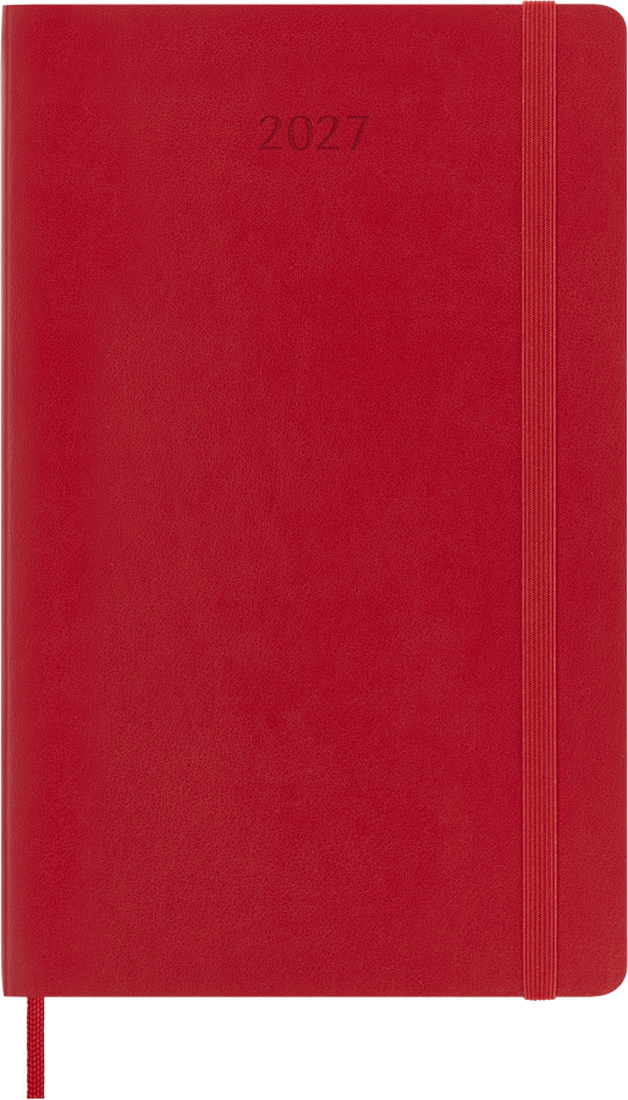 Moleskine Agenda Giornaliera 2027 12 Mesi Large Copertina Morbida Scarlet Red
