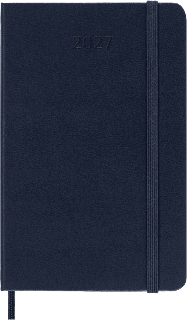 Moleskine Agenda Giornaliera 2027 12 Mesi Pocket Copertina Rigida Sapphire Blue