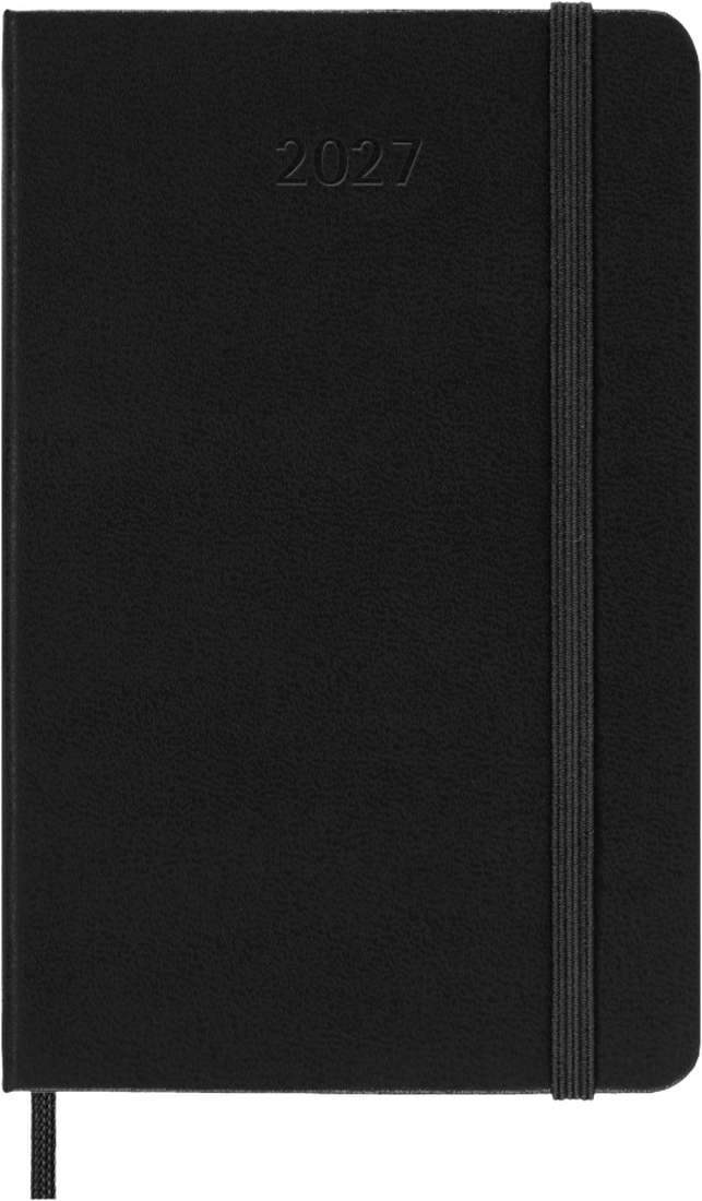 Moleskine Agenda Giornaliera 2027 12 Mesi Pocket Copertina Rigida Black
