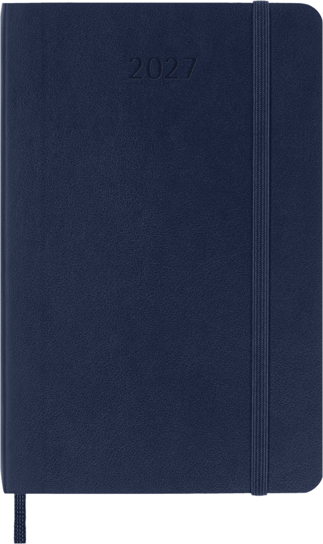 Moleskine Agenda Giornaliera 2027 12 Mesi Pocket Copertina Morbida Sapphire Blue