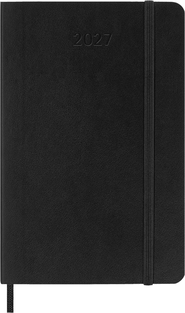 Moleskine Agenda Giornaliera 2027 12 Mesi Pocket Copertina Morbida Black