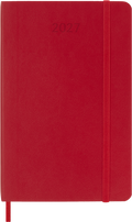 Moleskine Agenda Giornaliera 2027 12 Mesi Pocket Copertina Morbida Scarlet Red
