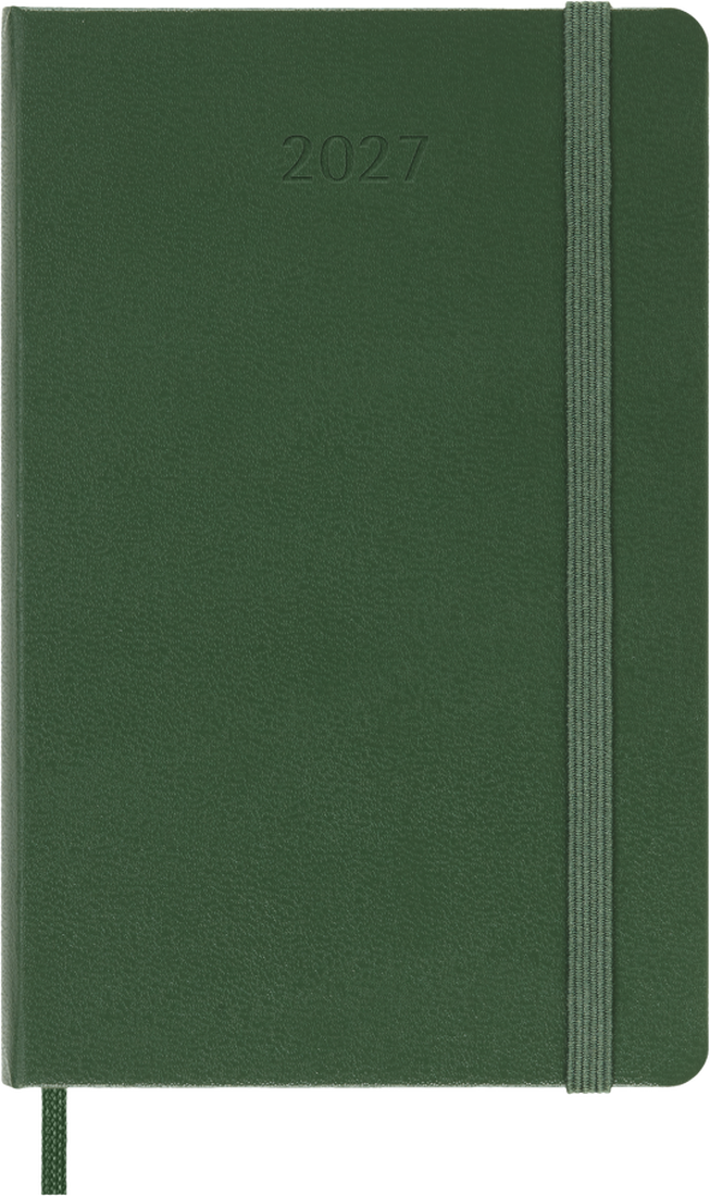 Moleskine Agenda Settimanale 2027 12 Mesi Pocket Copertina Rigida Myrtle Green