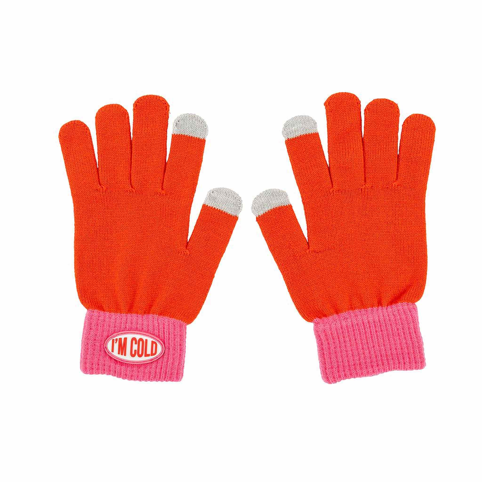 GUANTI DONNA "I'M COLD" ROSSO / ROSA