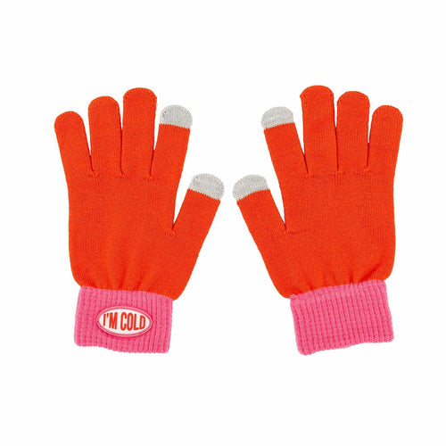 GUANTI DONNA "I'M COLD" ROSSO / ROSA