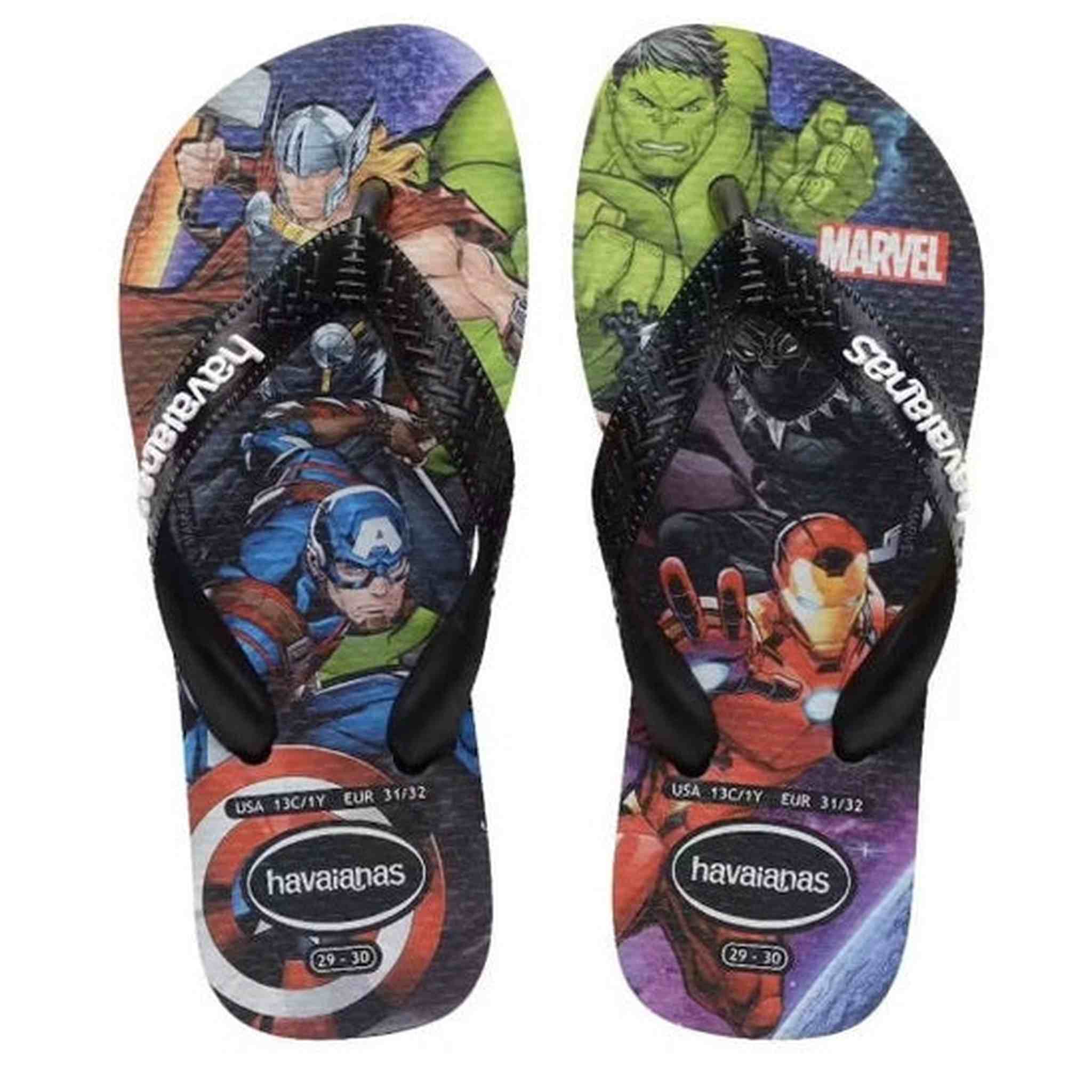 Havaianas KIDS TOP MARVEL II BLACK