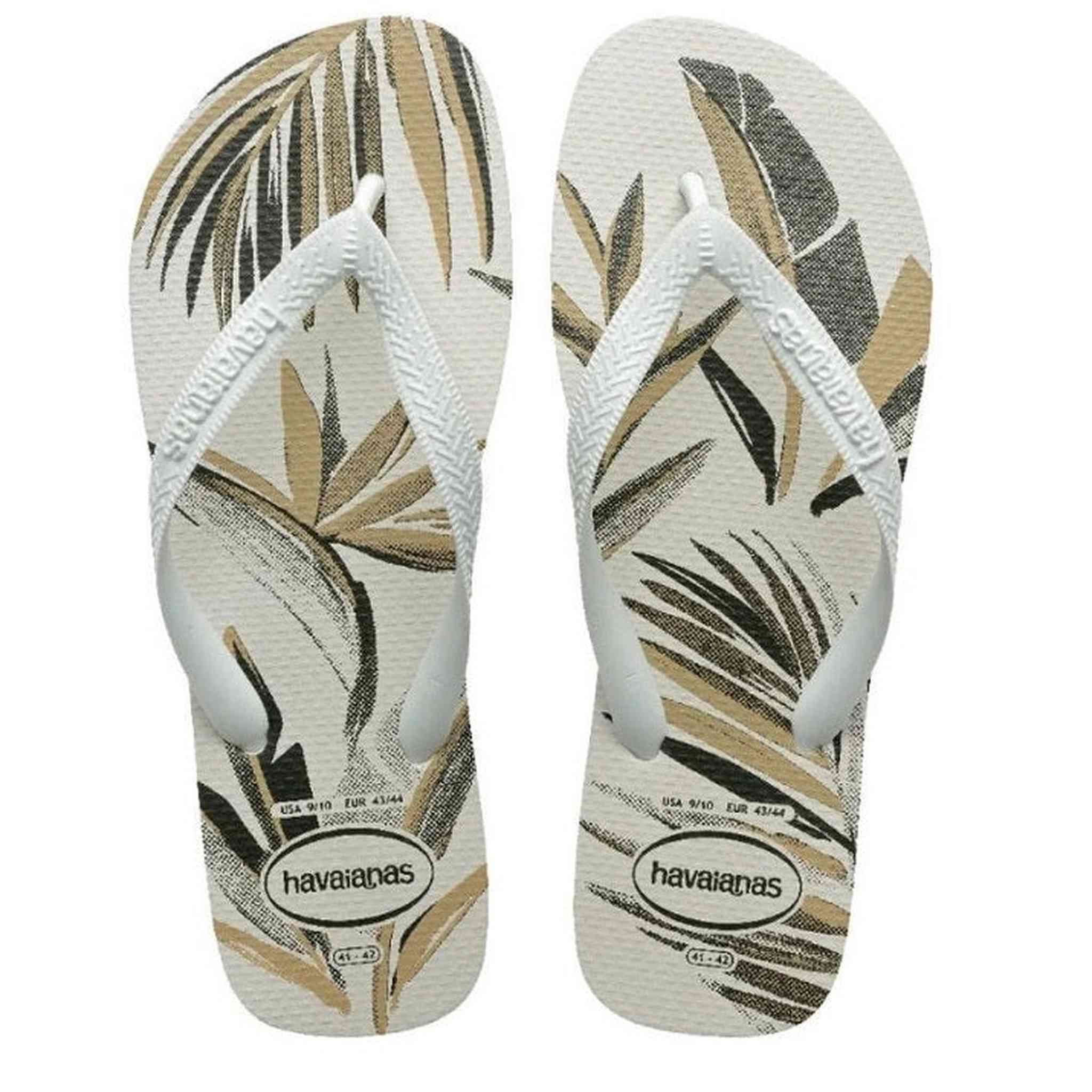 Havaianas TOP ALOHA WHITE/WHITE/GREEN OLIVE