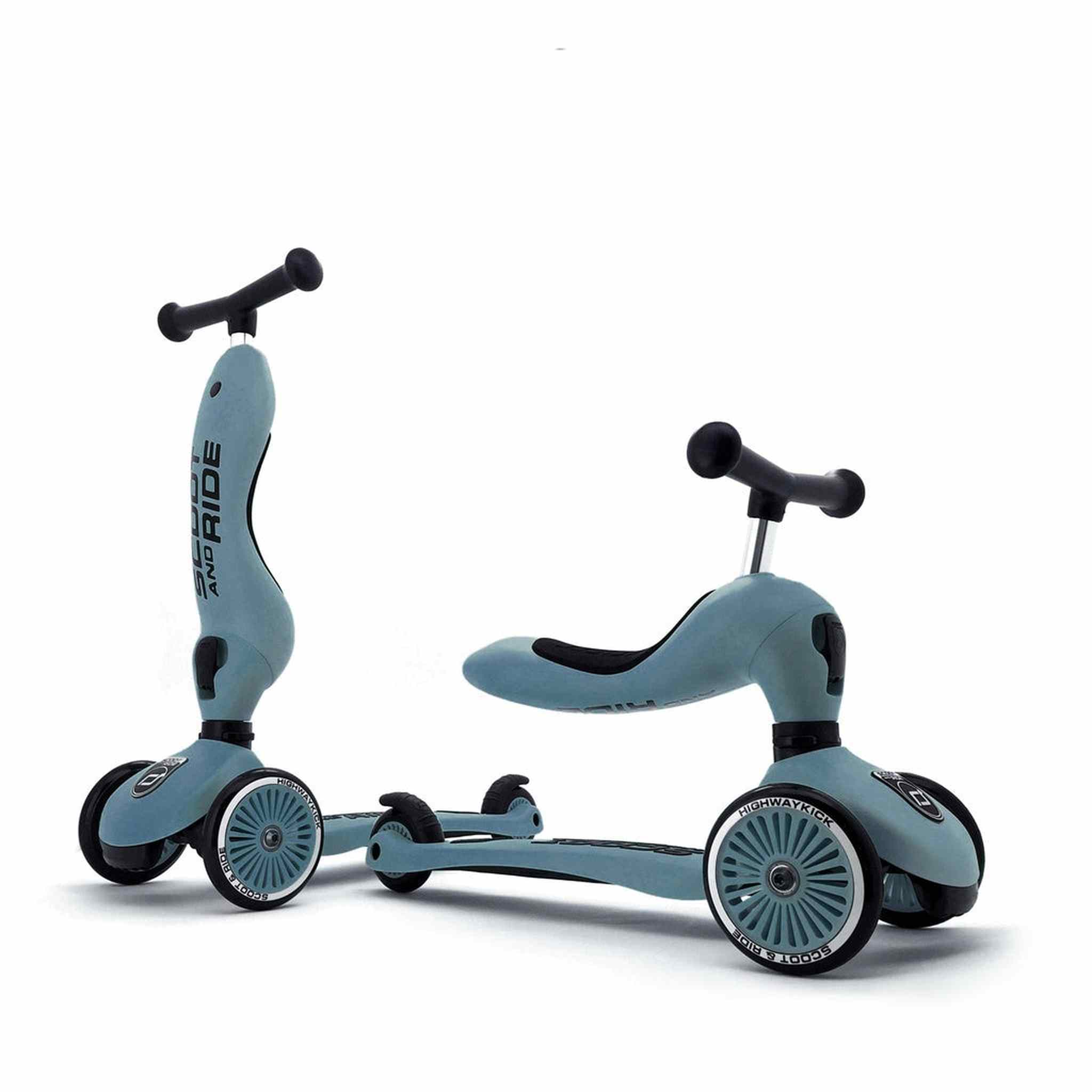 Scoot & Ride Highwaykick 1 Trasformabile 2 in 1 - Acciaio | 1-5 anni