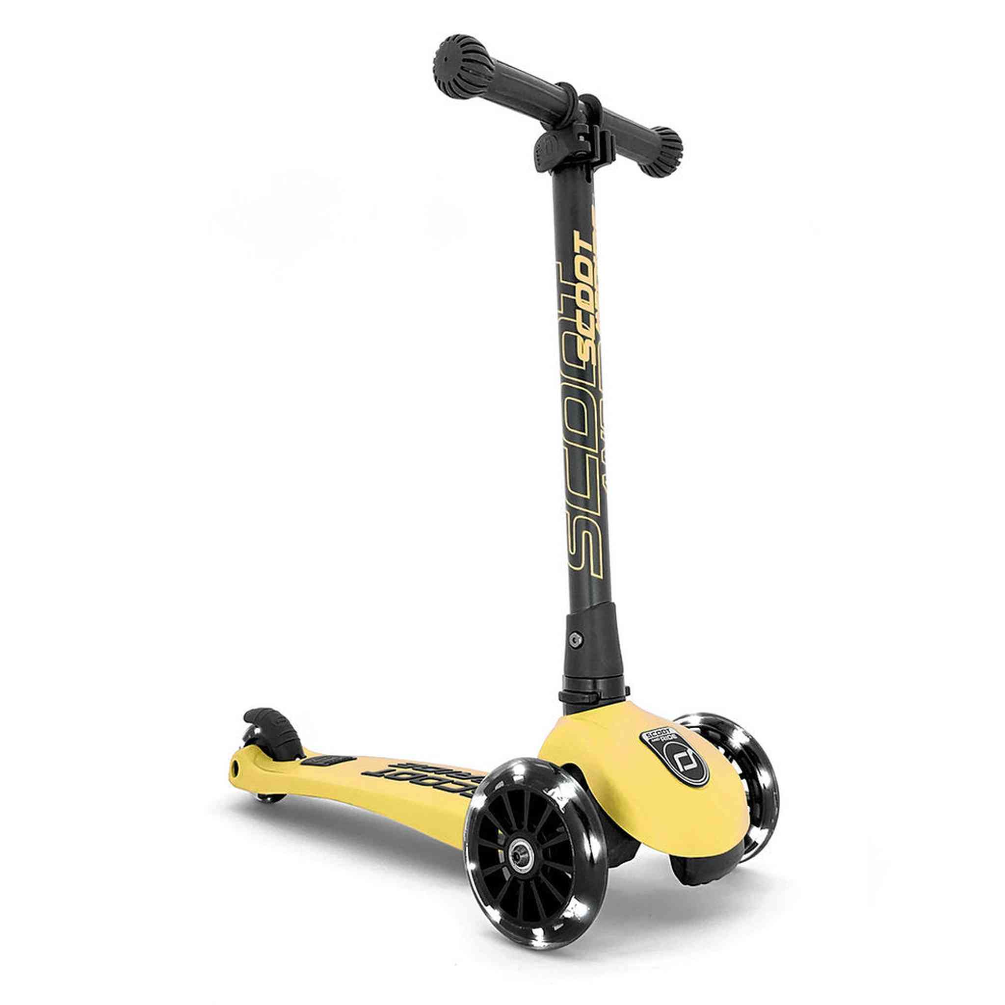 SCOOT AND RIDE -  Highwaykick 3 LED - Monopattino Giallo Limone | 3-6 anni