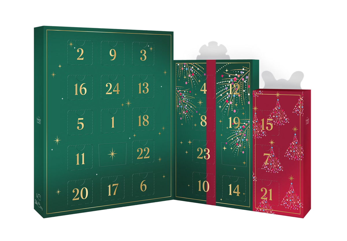 Yankee Candle Calendario dell’Avvento 24 Days of Fragrance – 24 lumini e portacandela