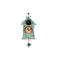 HORLOGE MAISON OISEAU
