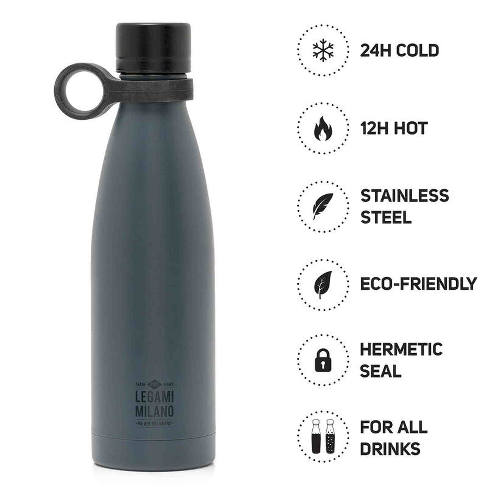 Hot&Cold - Bottiglia Termica 500ml - Black