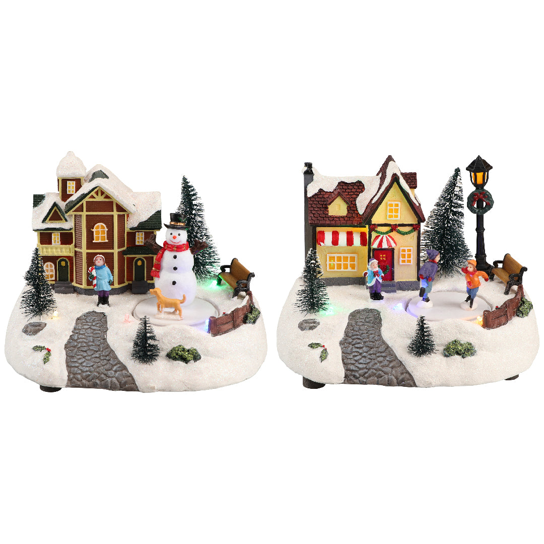 House animated 4assMulticolor-B/O-LED-19x15x14