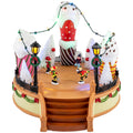 Ice world skaters animatedMulticolor-B/O-LED-26,5x22,5x20cm
