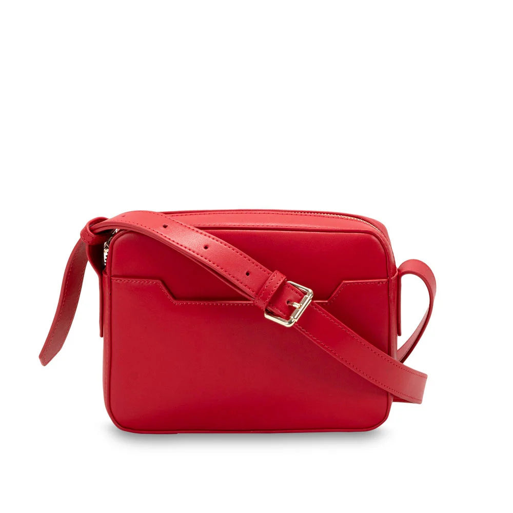CAMPO MARZIO - ISADORA BAG Borsa a Tracolla in Pelle ROSSO SCARLATTO