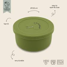 TRIXIE - Silicone snack pot with lid - Mr. Dino