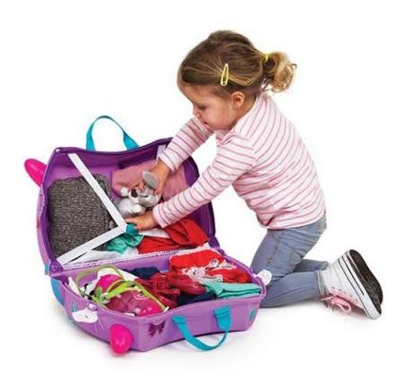 TRUNKY - VALIGETTA RUOTE 360 LILLA CASSIE CAT CAVALCABILE