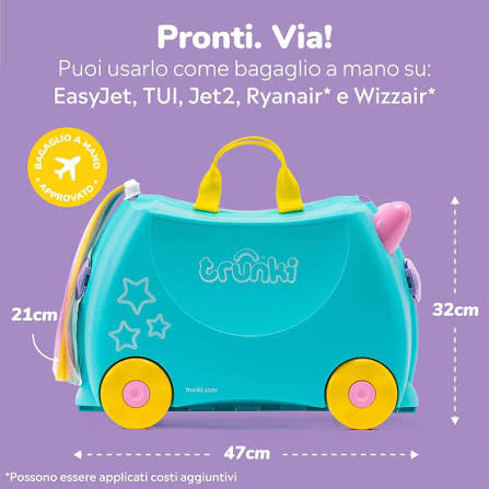 TRUNKY - VALIGETTA UNA THE UNICORN VERDINO