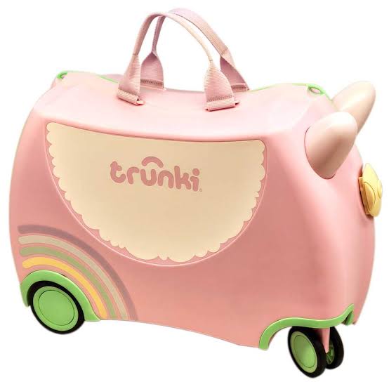 TRUNKY - VALIGETTA RUOTE 360 ROSA UNICORNO PINK CAVALCABILE