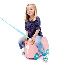 TRUNKY - VALIGETTA RUOTE 360 ROSA UNICORNO PINK CAVALCABILE