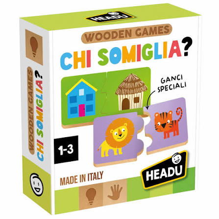 HEADU Chi Somiglia? - Gioco in legno
