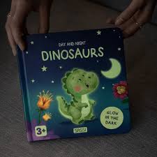 SASSI - Junior Board Book Glow in the Dark - Giorno e Notte. I Dinosauri