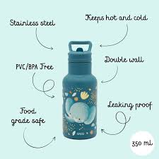 SASSI JUNIOR Borraccia Termica 350 ml - Elefante Chewy