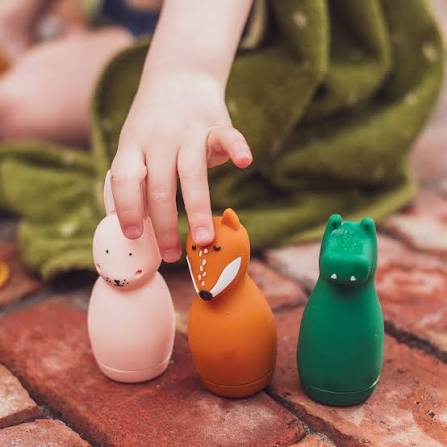 TRIXIE - Bath toy squeezy animals - Mrs. Rabbit & Mr. Fox
