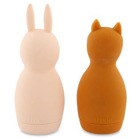 TRIXIE - Bath toy squeezy animals - Mrs. Rabbit & Mr. Fox