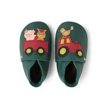 Bobux Soft Sole Rusty Ride Forest – Babbucce in pelle taglia L