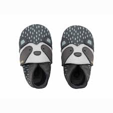 Bobux Soft Sole Rascal Charcoal – Babbucce in pelle taglia L