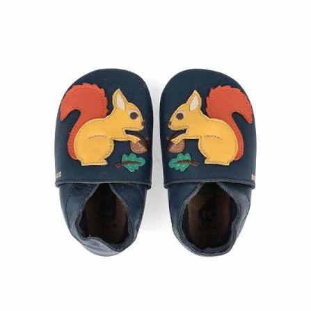 Bobux Soft Sole Hazel Navy – Babbucce in pelle taglia S