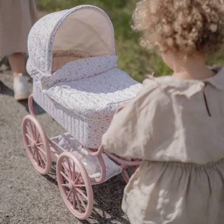 Little Dutch Carrozzina in metallo per bambole floreale