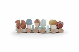 Little Dutch Trenino con costruzioni Forest Friends Scoiattolo