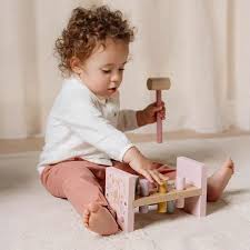Little Dutch Banco dei pioli con martello in legno FSC
