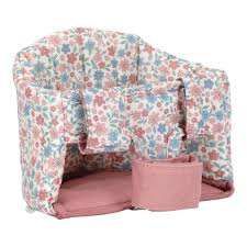 Little Dutch Seggiolino bici per bambole rosa floreale